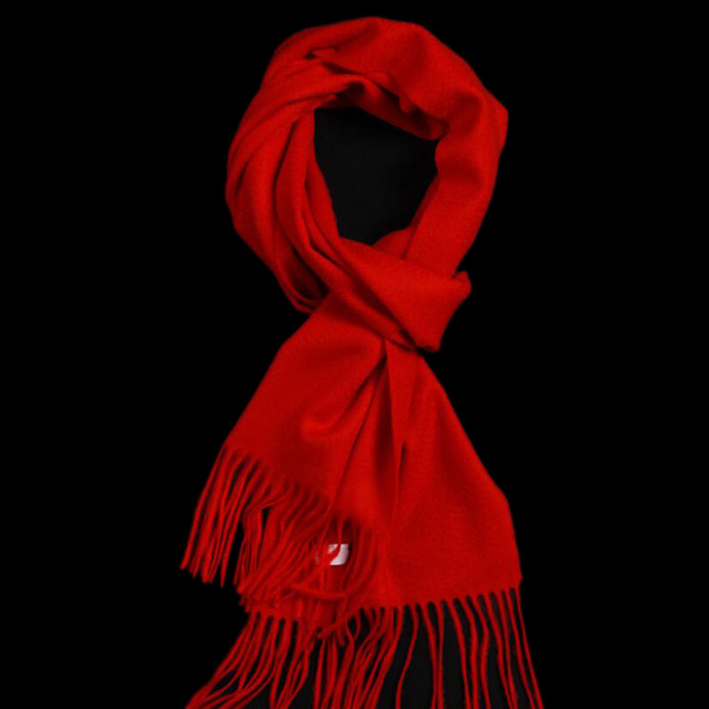 Pure Cashmere Scarves Red Women Winter Scarf